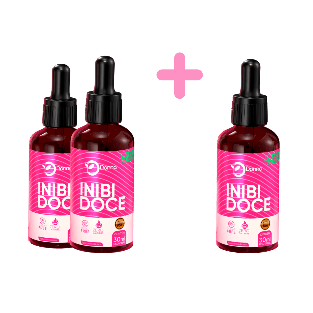 Kit com 3 frascos de Inibidoce – Mais economia e resultados duradouros