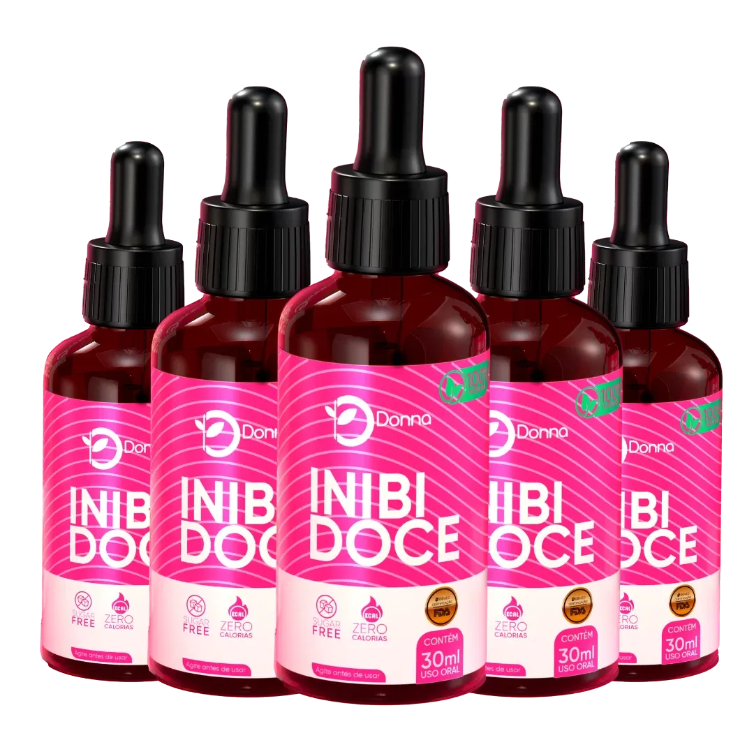 Fórmula natural de Inibidoce para reduzir o desejo por açúcar